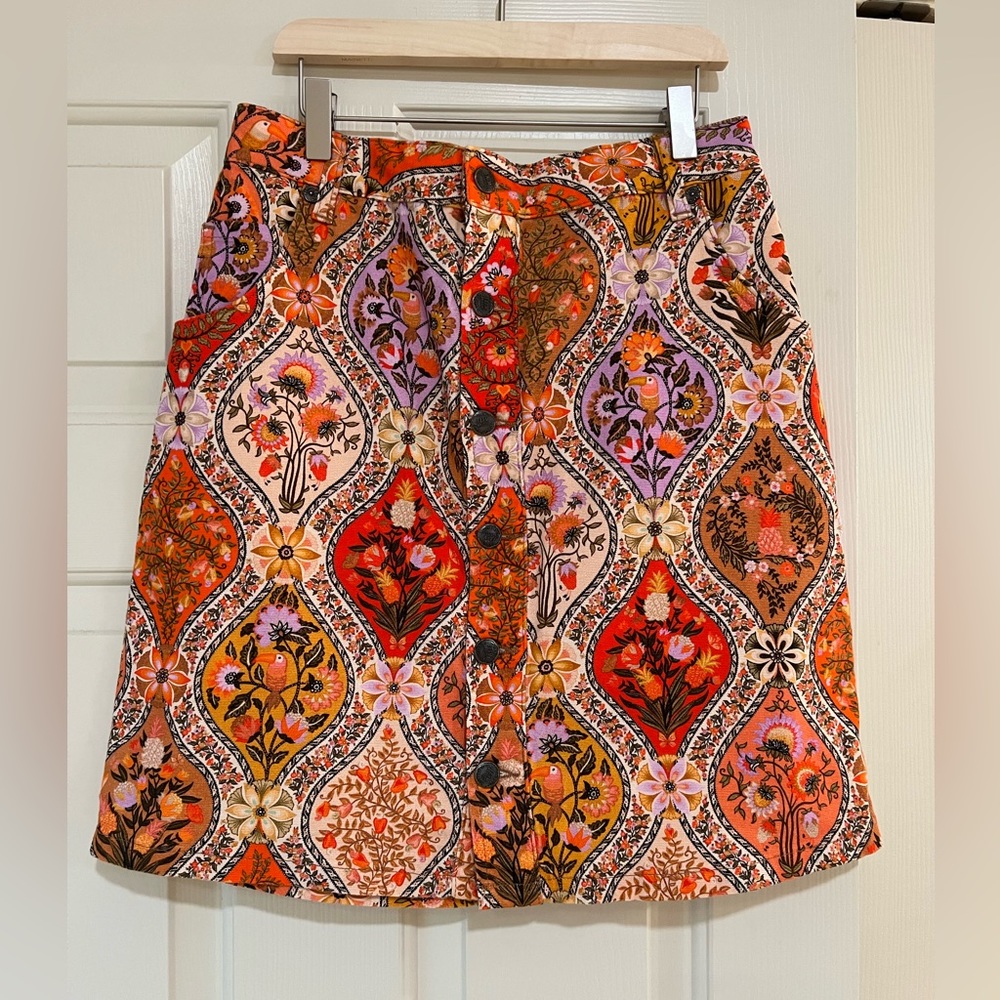 Floral Patterned Women's Skirt